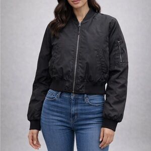 Aeropostale Black Bomber Jacket